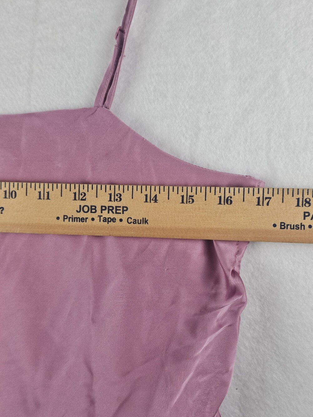 Pink Rose Womens M Ruched Adjustable Tank Top Spaghetti Straps Dusty Mauve NWT - Picture 8 of 11